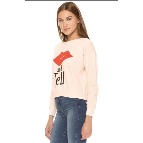 NWT WILDFOX KISS AND TELL SLOANE PULLOVER SWEATER SWEATSHIRT - Picture 8 of 10